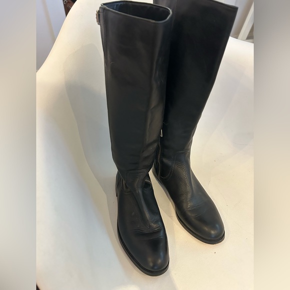 Black leather Coach Mirriam  riding boots - Picture 3 of 7
